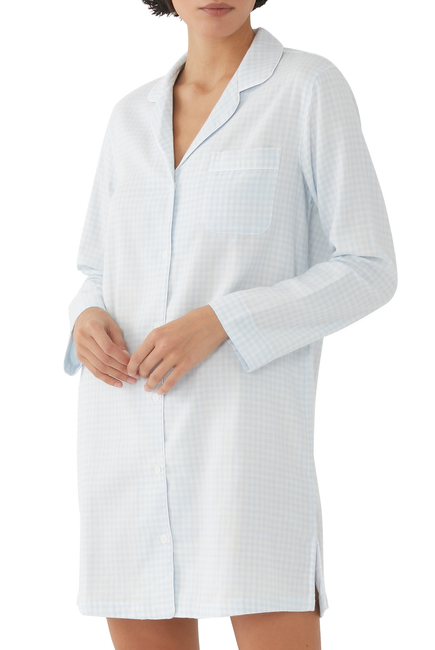Double Check Cotton Nightshirt